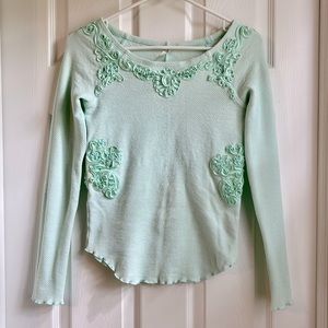 Free People Thermal - Mint Aqua